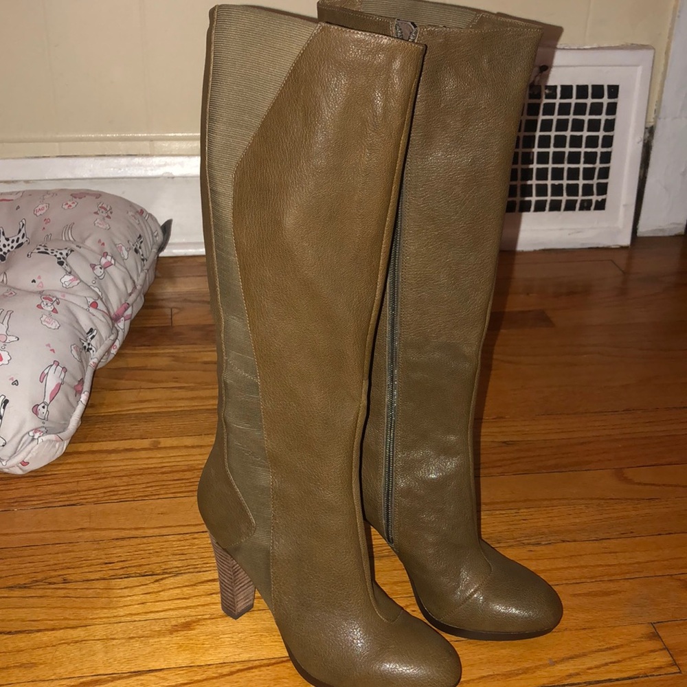 NEW TSUBO Tarian Olive Green Knee High Boots
